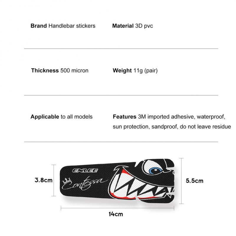 ENLEE Kerékpárkormányvédő matrica MTB Mountain Bike Care Car Matrica Keret Védőfólia Karcolásgátló PVC matrica