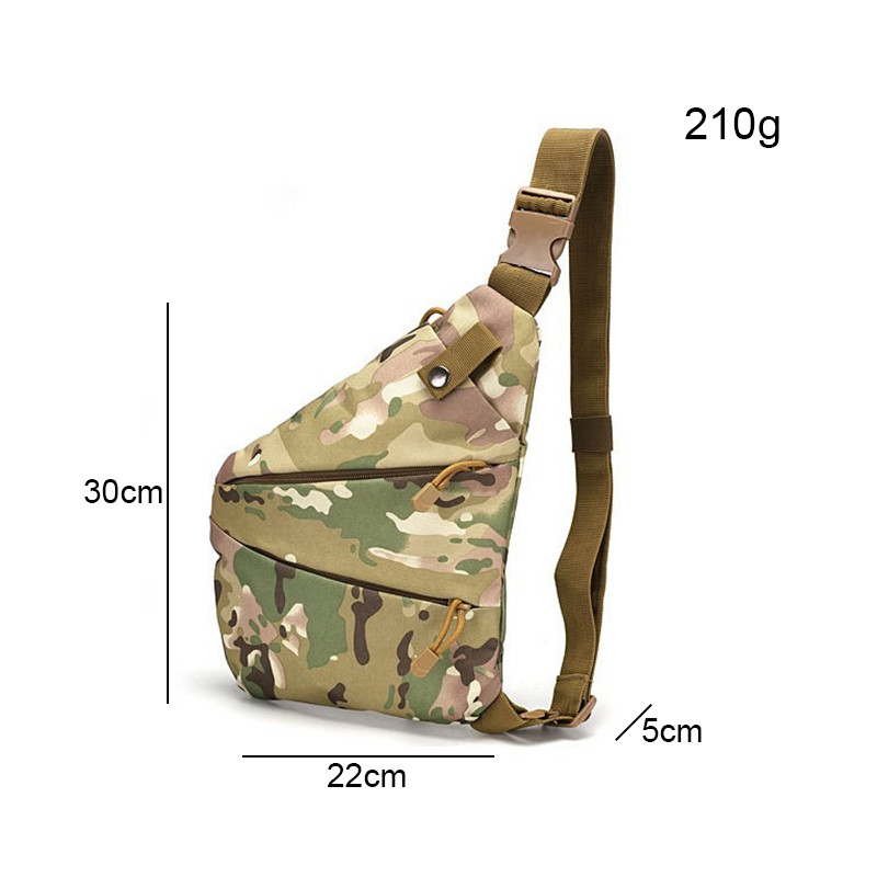 Kohandatud kerge matkaronimise veekindel vargusvastane õlakotid Taktikaline telefonikott Meeste rinnakott