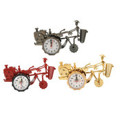 Traktori kujuga lauakella ornament, plastist patareitoitel dekoratiivne nõelaga lauakell Kodukaunistus