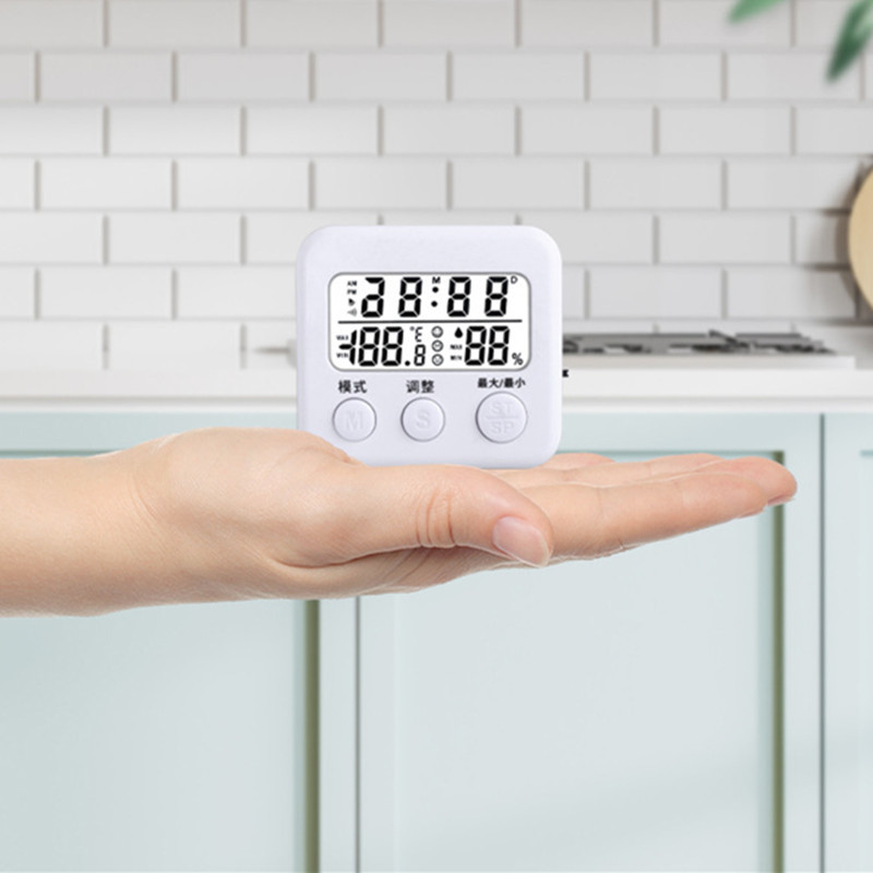 Digitaalne LCD siseruumide temperatuuriandur, niiskusmõõtur Termomeeter Hügromeeter mõõtur Beebitoa termomeeter