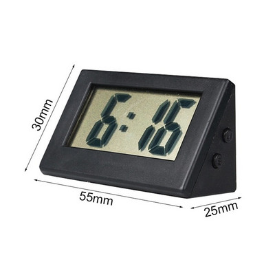 Digitálne hodiny na stole, LCD digitálny teplomer, vlhkomer, napájaný z batérie, čas, dátum, kalendár, bytové dekorácie