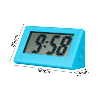 Digitálne hodiny na stole, LCD digitálny teplomer, vlhkomer, napájaný z batérie, čas, dátum, kalendár, bytové dekorácie
