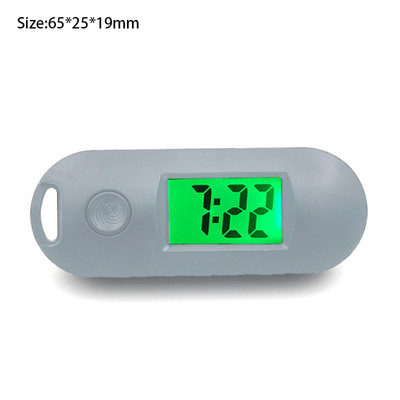 Digitálne hodiny na stole, LCD digitálny teplomer, vlhkomer, napájaný z batérie, čas, dátum, kalendár, bytové dekorácie