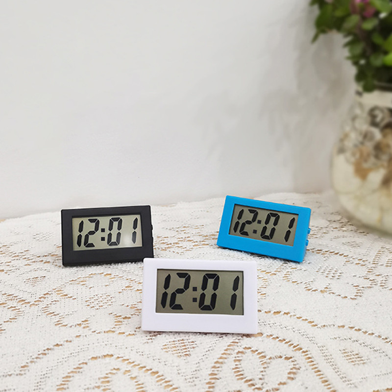 Mini Zene Digitális Ébresztőóra Háttérvilágítás Szundi Némítás Naptár Asztali Asztali órák Hőmérséklet Elektronikus LED-órák