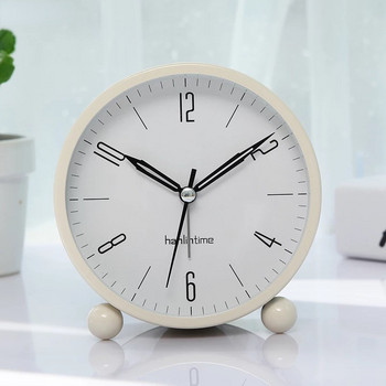 Креативен будилник Светещ тих модерен минималистичен метален часовник Декорация за маса за спалня