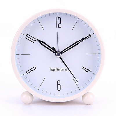 Kreativna budilica Svjetleći tihi moderni minimalistički metalni sat Dekoracija stola za spavaću sobu