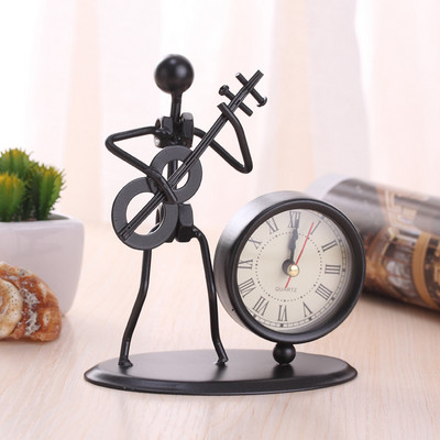 Kreatívne železné nerezové malé hodiny Iron Art Retro osobnosť hodiny narodeninový darček digitálne hodiny stolové hodinky stolové hodiny