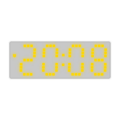 Budilica s bijelim licem Digitalna elektronika LED Šareno svjetlo Dekoracija dnevne sobe Satovi za studentski stol Datum Temperatura