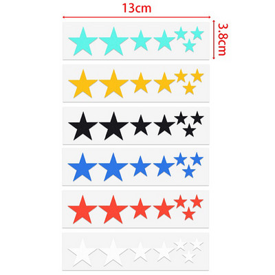 Ποδήλατο αντανακλαστικό βέλος αυτοκόλλητο αστέρι κρανίου Πινακίδα ασφαλείας Αυτοκόλλητη προειδοποιητική ταινία μοτοσικλέτας με αλουμινόχαρτο