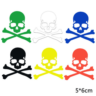 Ποδήλατο αντανακλαστικό βέλος αυτοκόλλητο αστέρι κρανίου Πινακίδα ασφαλείας Αυτοκόλλητη προειδοποιητική ταινία μοτοσικλέτας με αλουμινόχαρτο