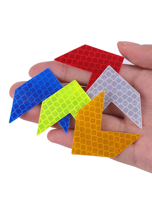 Ποδήλατο αντανακλαστικό βέλος αυτοκόλλητο αστέρι κρανίου Πινακίδα ασφαλείας Αυτοκόλλητη προειδοποιητική ταινία μοτοσικλέτας με αλουμινόχαρτο