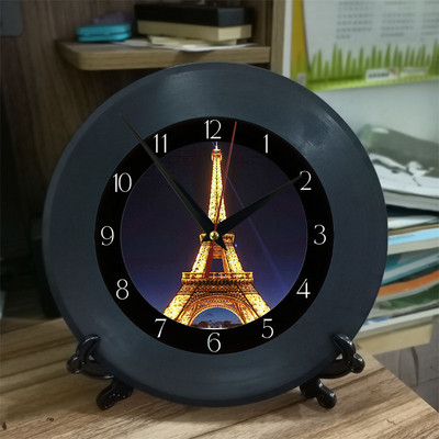 Eifelio bokšto skaitmeniniai sieniniai laikrodžiai 12 colių adatiniai staliniai stalai Miegamojo laikrodis 30 cm Laikrodžiai Svetainės apdaila Namų dekoras