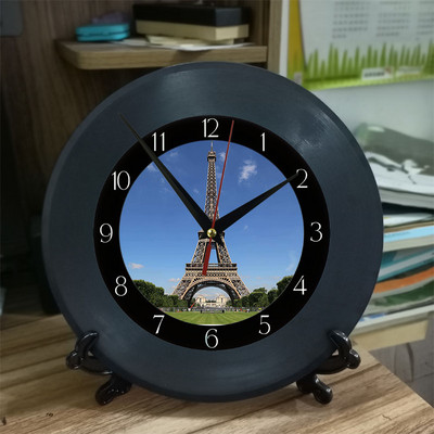 Eifelio bokšto skaitmeniniai sieniniai laikrodžiai 12 colių adatiniai staliniai stalai Miegamojo laikrodis 30 cm Laikrodžiai Svetainės apdaila Namų dekoras