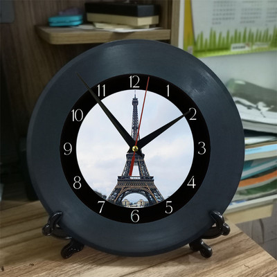 Eifelio bokšto skaitmeniniai sieniniai laikrodžiai 12 colių adatiniai staliniai stalai Miegamojo laikrodis 30 cm Laikrodžiai Svetainės apdaila Namų dekoras