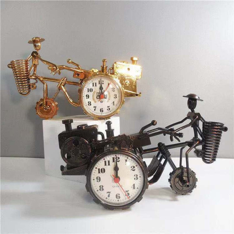 loovtraktori mudeli äratuskell Retro voodikaunistus Õpilase väike äratuskell Sepistatud pliiatsihoidja Orname