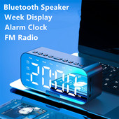 Suure LED-peegelekraaniga Bluetooth-kõlar FM-raadio telefonihoidikuga digitaalne äratuskell magamistoa kontori jaoks