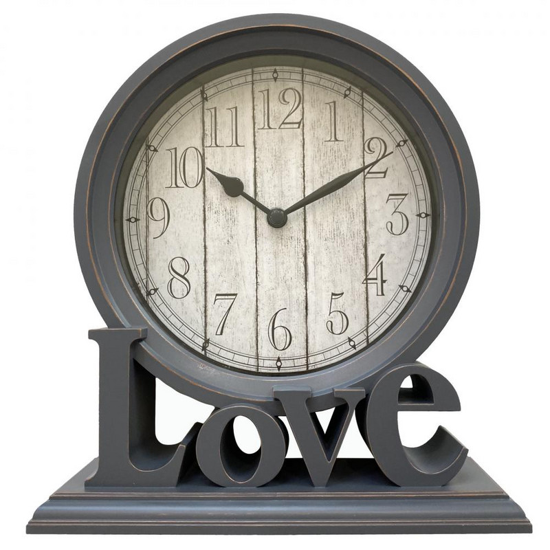 Szerelem Modern Egyszerű és személyre szabott nappali asztali óra Divat háztartási csendes asztali kijelzős asztali óra