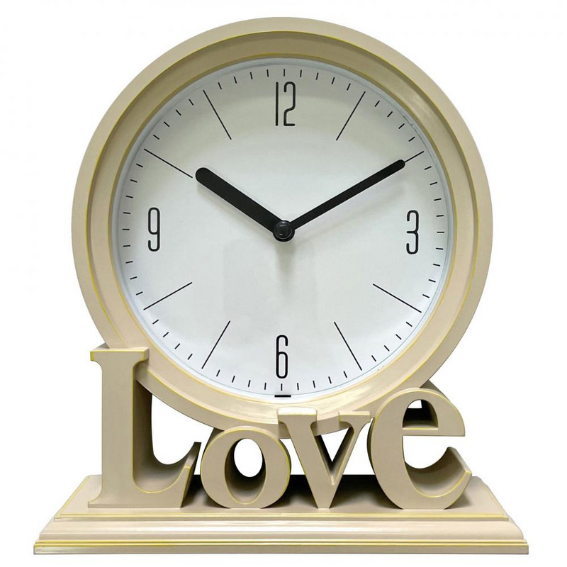 Szerelem Modern Egyszerű és személyre szabott nappali asztali óra Divat háztartási csendes asztali kijelzős asztali óra