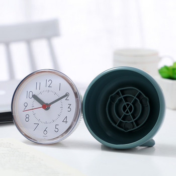 Водоустойчив часовник Безшумни стенни часовници Баня Кухня Влагоустойчиви и устойчиви на мъгла с вендуза Прост настолен часовник