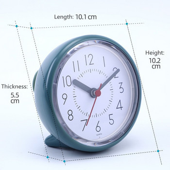 Водоустойчив часовник Безшумни стенни часовници Баня Кухня Влагоустойчиви и устойчиви на мъгла с вендуза Прост настолен часовник