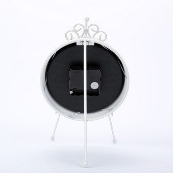 Експлозия Декоративни часовници Електронна метална аларма в европейски стил Таймер Ковано желязо Домашен хол Безшумен часовник