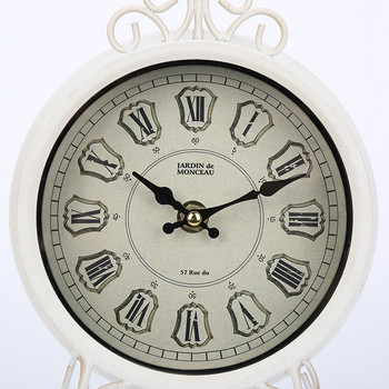 Експлозия Декоративни часовници Електронна метална аларма в европейски стил Таймер Ковано желязо Домашен хол Безшумен часовник