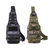 Vojenská taška pre mužov, taktická nylonová taška cez rameno pre outdoorové športy, turistiku, kempovanie, cestovanie, 600D Oxford Backpack Camouflage
