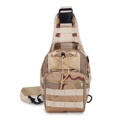 Vojenská taška pre mužov, taktická nylonová taška cez rameno pre outdoorové športy, turistiku, kempovanie, cestovanie, 600D Oxford Backpack Camouflage