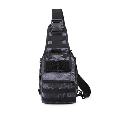 Vojenská taška pre mužov, taktická nylonová taška cez rameno pre outdoorové športy, turistiku, kempovanie, cestovanie, 600D Oxford Backpack Camouflage