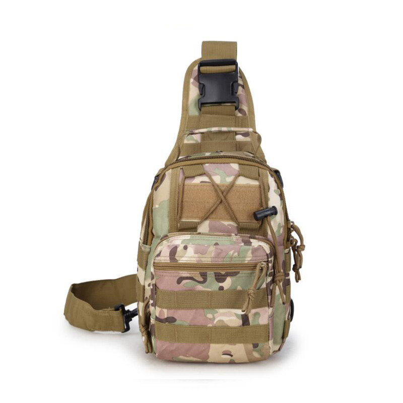 Vojenská taška pre mužov, taktická nylonová taška cez rameno pre outdoorové športy, turistiku, kempovanie, cestovanie, 600D Oxford Backpack Camouflage