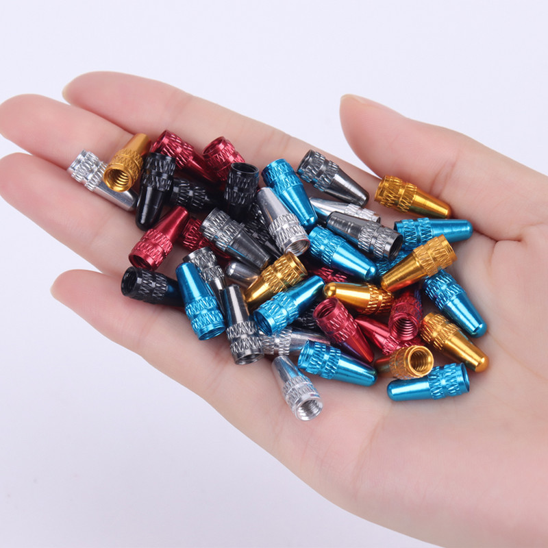 10 tk alumiiniumsulamist maanteel Mtb rada võidusõidu jalgratta toru rehv jalgratta rehvi velje prantsuse klapikork klapikorgid 6 värvi