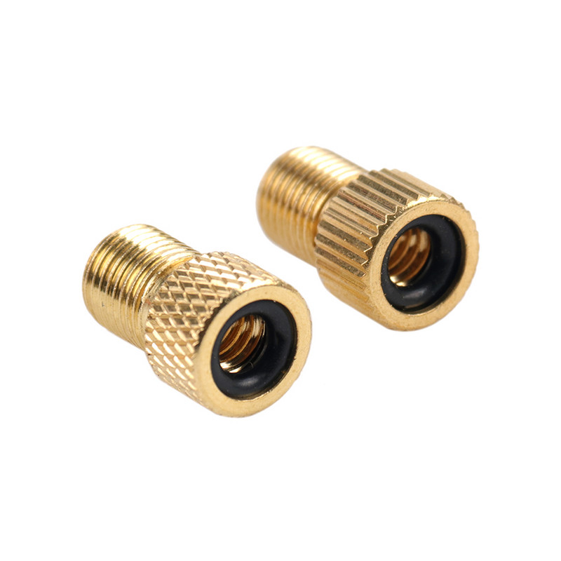 4 vnt. dviračio priedų vožtuvo adapterio siurblys Konvertuokite „Presta“ į „Schrader“ vario vožtuvo adapterio ratus, dujų purkštuko vamzdžio įrankį