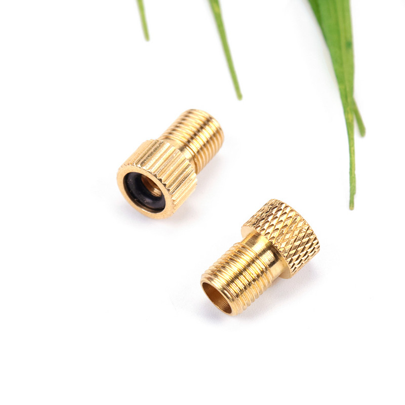 4 vnt. dviračio priedų vožtuvo adapterio siurblys Konvertuokite „Presta“ į „Schrader“ vario vožtuvo adapterio ratus, dujų purkštuko vamzdžio įrankį