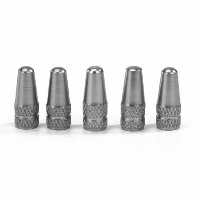 5 vnt. dviračių „Presta“ aukšto slėgio aliuminio vožtuvų dangteliai nuo dulkių