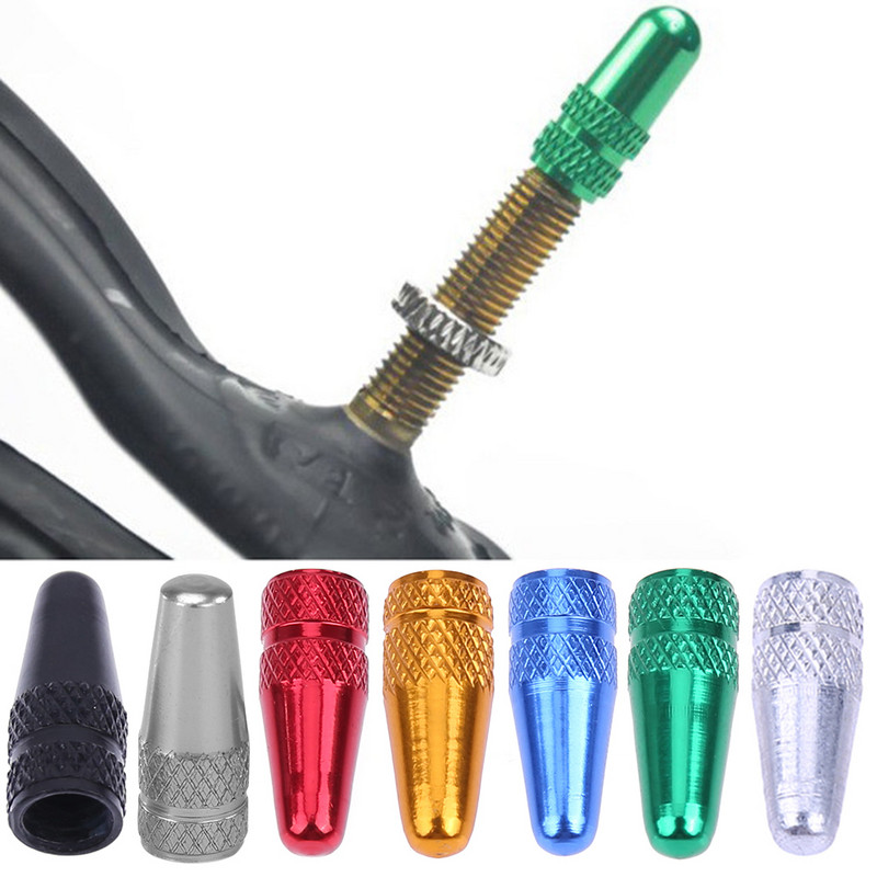 5 vnt. dviračių „Presta“ aukšto slėgio aliuminio vožtuvų dangteliai nuo dulkių