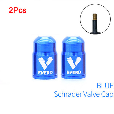 2 бр. Капачки на клапани за велосипеди от алуминиева сплав Антикорозионни капачки на клапани за MTB велосипедни гуми Антикорозионни аксесоари за колоездене