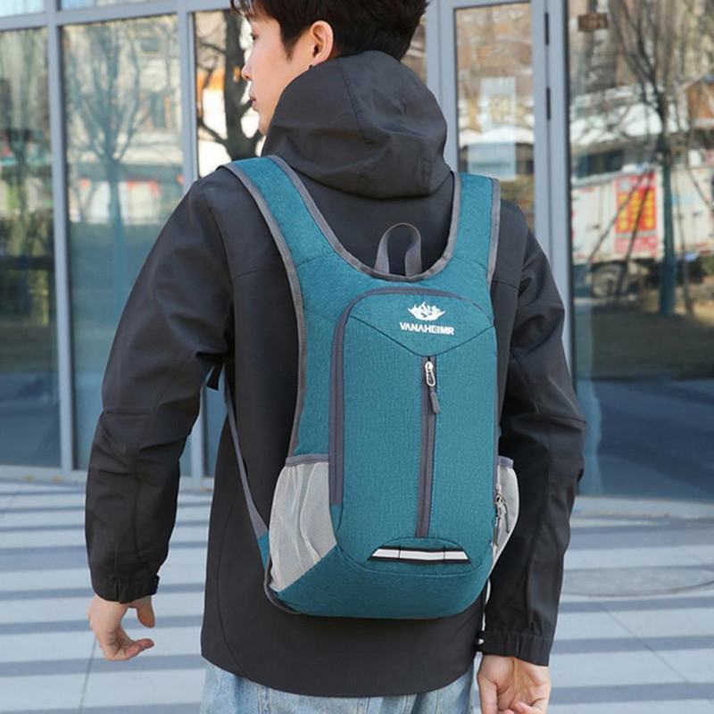 Túrahátizsák több zsebbel, nagy kapacitású hordozható nylon hátizsák Összehajtható alkalmi utazótáska kültéri túratáska