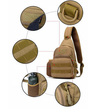 Tactical Shoulder Bag Army Hiking Chest Barness Bag Military ανδρικό σακίδιο πεζοπορίας νάιλον υπαίθριο κυνήγι Camping Molle