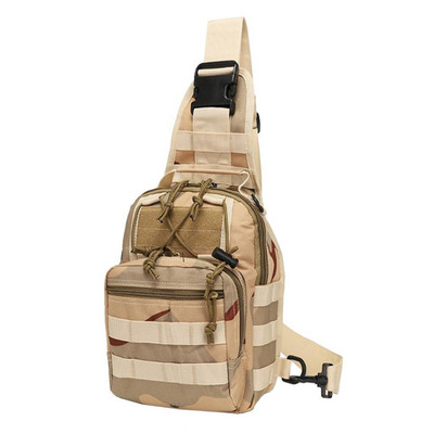 Meeste taktikaline õlakott Sling rinnakott välitingimustes roheline mosaiik