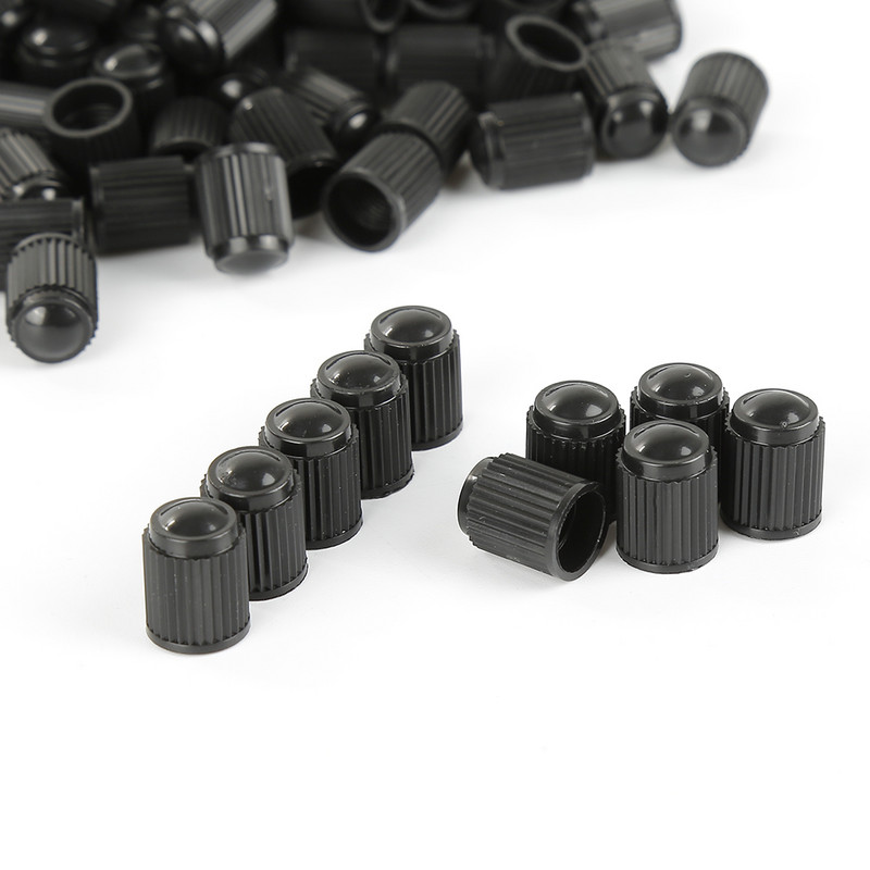 100 tk plastikust must klapikork ratta rehvi varre korgid auto jalgratta veoauto mootorratta tolmukindlad korgid jalgrataste tarvikud