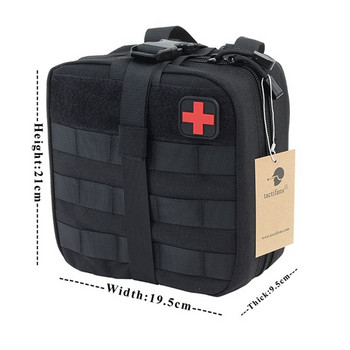 TACTIFANS Θήκη Πρώτων Βοηθειών Patch Bag Molle Hook and Loop Amphibious Tactical Medical kit EMT Emergency EDC Rip-Away Survival IFAK