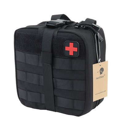 TACTIFANS Θήκη Πρώτων Βοηθειών Patch Bag Molle Hook and Loop Amphibious Tactical Medical kit EMT Emergency EDC Rip-Away Survival IFAK