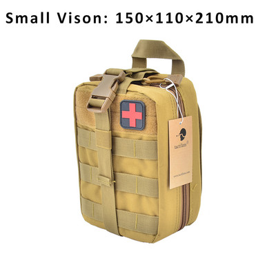 TACTIFANS Θήκη Πρώτων Βοηθειών Patch Bag Molle Hook and Loop Amphibious Tactical Medical kit EMT Emergency EDC Rip-Away Survival IFAK