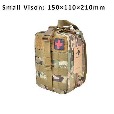 TACTIFANS Θήκη Πρώτων Βοηθειών Patch Bag Molle Hook and Loop Amphibious Tactical Medical kit EMT Emergency EDC Rip-Away Survival IFAK
