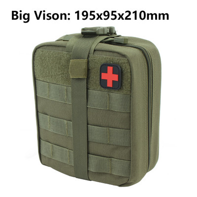 TACTIFANS Θήκη Πρώτων Βοηθειών Patch Bag Molle Hook and Loop Amphibious Tactical Medical kit EMT Emergency EDC Rip-Away Survival IFAK