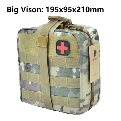 TACTIFANS Θήκη Πρώτων Βοηθειών Patch Bag Molle Hook and Loop Amphibious Tactical Medical kit EMT Emergency EDC Rip-Away Survival IFAK