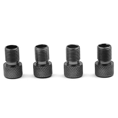 4 buc. Adaptor supapă pentru bicicletă din aliaj de aluminiu Convertiți Presta în supapă Schrader Pompă pentru biciclete duză de aer Instrumente pentru tuburi Accesorii pentru biciclete