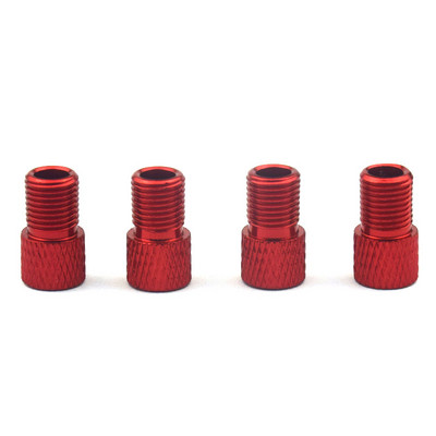 4 buc. Adaptor supapă pentru bicicletă din aliaj de aluminiu Convertiți Presta în supapă Schrader Pompă pentru biciclete duză de aer Instrumente pentru tuburi Accesorii pentru biciclete