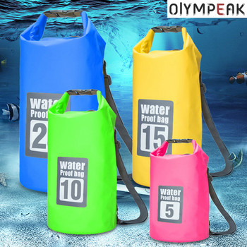5L/15/30L външна PVC водоустойчива суха раница Водна плаваща чанта Roll Top Sack за каяк, рафтинг, лодка, речен преход
