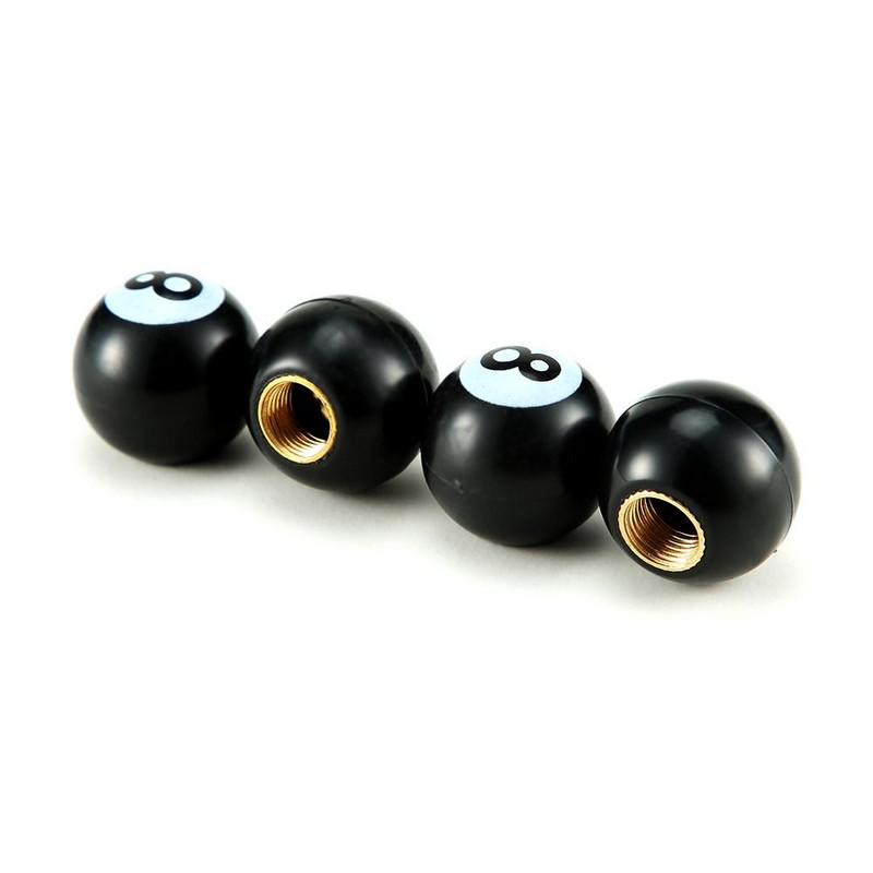 4 tk universaalne jalgratta motoauto rehvi ventiili kork rehvikaitse katte lisavarustus basseini 8 kuuli mustriga tolmukindel katte klapi varre kork